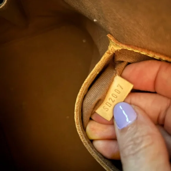 Louis Vuitton Brown hand painted Alma pm Floral Satchel - Picture 13 of 13